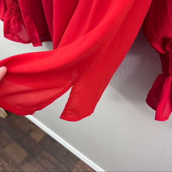 Eloquii red blouse size 14 - Picture 6 of 11